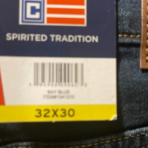 Chaps Men’s Jeans Bay Blue stretch waistband  spirited tradition #23 - Picture 5 of 8